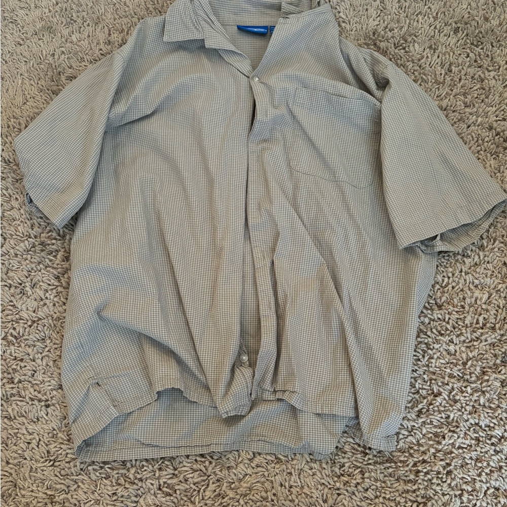 Thrifted short sleeve button up, worn a few times